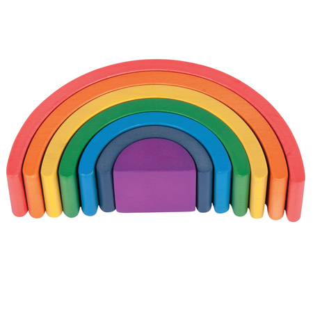 TICKIT Wooden Rainbow Architect Arches, Set of 7 73412